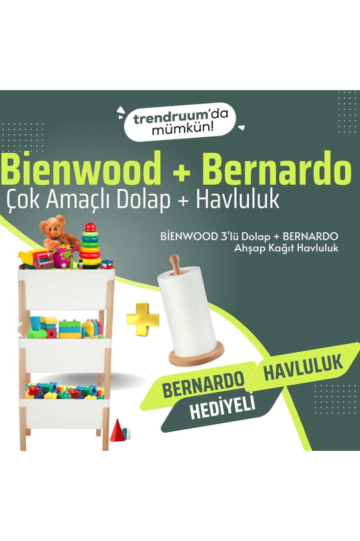 3'lü Çok Amaçlı Dolap ( Kiler Dolabı + Oyuncak Dolabı + Balkon Dolabı Olarak Çok Amaçlı ) 7079