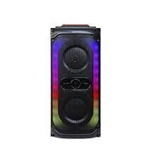 ablosuz Kumandalı Rgb Ledli Taşınabilir Bluetooth Hoparlör Usb-Tf-Fm Radyo Siyah
