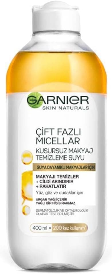 Skin Naturals Çift Fazlı Micellar Kusursuz Makyaj Temizleme Suyu (400 ml)