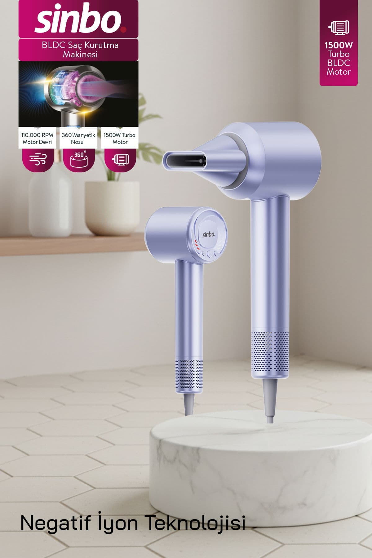 SHD-1740 BLDC Saç Kurutma Makinesi