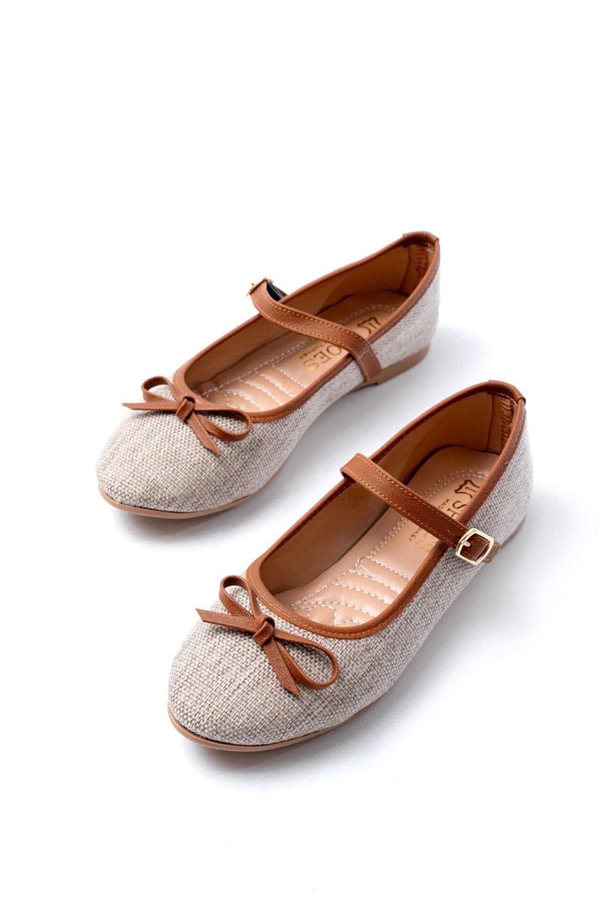 İnfon Ayakkabı Marketi 6321 Vizon Günlük Baret Tokalı Babet