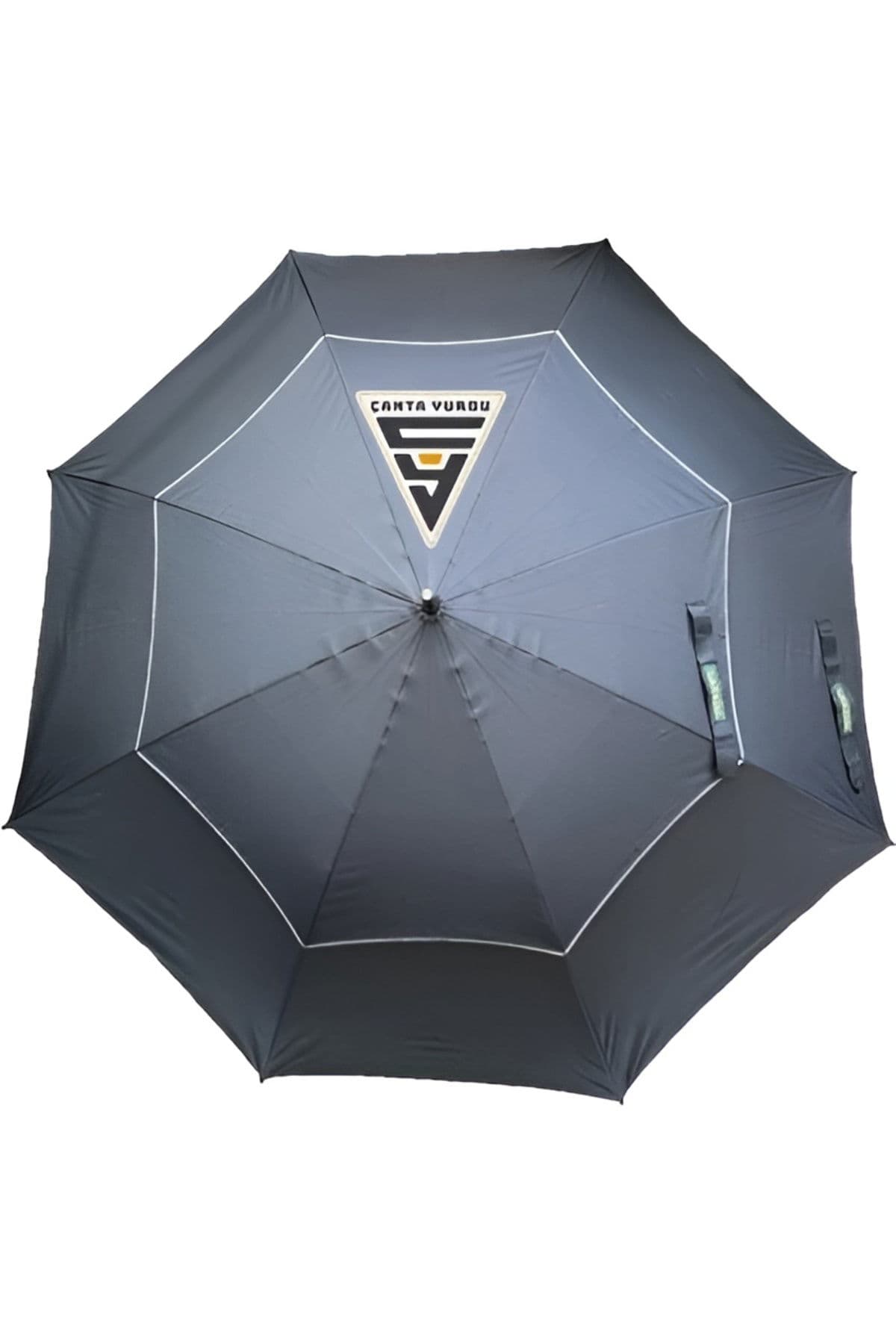 A-250G Protokol Şemsiyesi Çift Katmanlı Şemsiye 130 cm Siyah