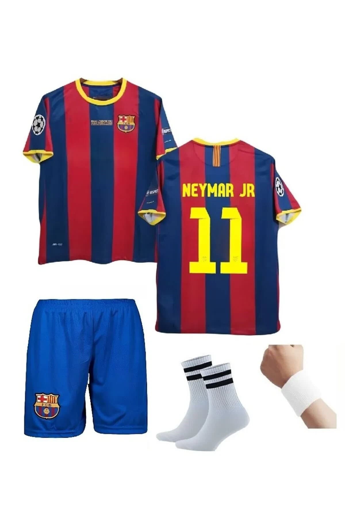 LİONEL NEYMAR JR BARCELONA.2011 SEZON RETRO ÇOCUK FORMA TAKIMI 4 PARÇA