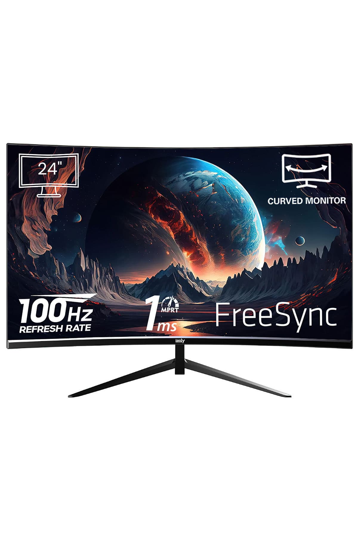 Vortex 2456 24" 100hz 1ms (HDMI VGA) Full Hd Led Monitör Curved
