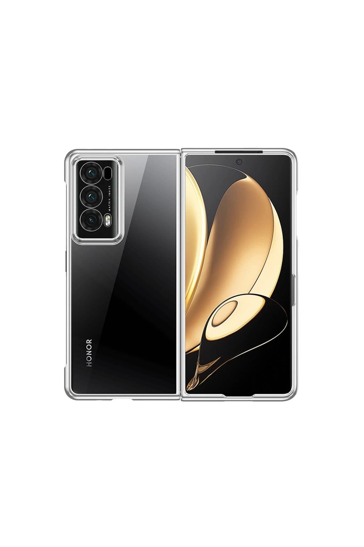 Huawei Honor Magic V2 Kılıf Jasper Kapak - Gümüş
